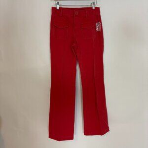Marc Jacobs Red Flare Trousers